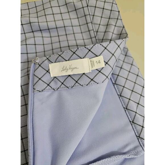 Lady Hagen ~Woman Size 14~ Purple Plaid Golf/Tennis Skort Skirt Pockets NWOT. - Picture 4 of 9